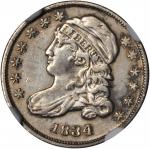 1834 Capped Bust Dime. AU Details--Whizzed (NGC).
