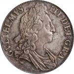 GREAT BRITAIN. Crown, 1696 Year OCTAVO. London Mint. William III. PCGS AU-58.