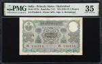 INDIA - PRINCELY STATES. Government of Hyderabad. 5 Rupees, ND (1945-46). P-S273d. Jhun&Rez 7.6.3. P