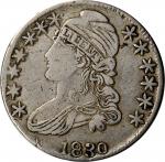 1830 Contemporary Counterfeit Capped Bust Half Dollar. Die Struck. Lettered Edge. Very Fine.