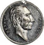 1844 Henry Clay. DeWitt-HC 1844-21. White metal. 35.5 mm. Very Choice About Uncirculated, pierced.