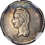 MEXICO. 1/4 Real, 1842-Z LR. Zacatecas Mint. NGC MS-65.