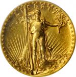 MCMVII (1907) Saint-Gaudens Double Eagle. High Relief. Wire Rim. Genuine--Cleaning (PCGS).