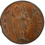 1787 Massachusetts Cent. Ryder 4-J, W-6120. Rarity-7-. Bowed Head, Arrows in Left Talon. MS-64 BN (P