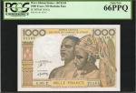 WEST AFRICAN STATES. Banque Centrale des Etats de lAfrique de lOuest. 1000 Francs, ND. P-303Cn. PCGS