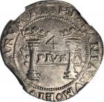 MEXICO. 4 Reales, ND (1541) oMo-oPo. Mexico City Mint. Assayer P. Carlos & Johanna. NGC AU-55.
