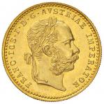 Foreign coins;AUSTRIA Francesco Giuseppe (1848-1916) Ducato 1915 - KM 2267 AU (g 3.52) Riconio/Restr
