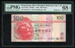2006年香港上海汇丰银行壹佰圆，幸运号JD111111，PMG 68EPQ. The Hongkong and Shanghai Banking Corporation, $100, 1.1.200