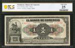 HONDURAS. Banco de Comercio 1 Peso, 1915. P-S141a. PCGS Banknote Very Fine 25.