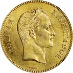 VENEZUELA. 100 Bolivares, 1886. Caracas Mint. NGC MS-61.