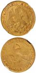 1829年墨西哥鹰洋金币一枚，NGC XF45