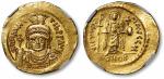 拜占庭帝国查士丁尼王朝公元582-602年“毛里西乌斯·提贝留斯”皇帝像索利多金币一枚