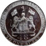 INDIA. East India Company. Madras Presidency. 1/48 Rupee (Dub), 1794. NGC PROOF-63 BN.