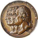 Circa 1838 Cercle Britannique or Heroes of Liberty medal. Original. Plain edge. Musante GW-149, Bake