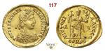 VALENTINIANO III  (426-430)  Solido, Ravenna  D/ Busto diademato, drappeggiato e corazzato  R/ LImpe