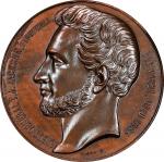 1863 (1864) Lieutenant General Thomas Jonathan "Stonewall" Jackson Medal. By Armand Caque. Copper-Pl