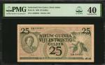 1950年荷兰新几内亚荷兰政府25盾。NETHERLANDS NEW GUINEA. Dutch Administration. 25 Gulden, 1950. P-8a. PMG Extremel