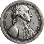 1797 Sansom Medal. First Reissue. Silver. 41 mm. 32.8 grams. Musante GW-59, Baker-72, Julian PR-1. E
