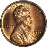1917 Lincoln Cent. FS-101. Doubled Die Obverse. MS-67 RD (PCGS).