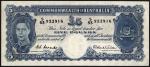 Commonwealth of Australia, £5, ND (1952), serial number S/53 922916, (Pick 27d, TBB B133d), last dat