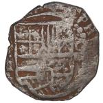 BOLIVIA, Potosí, cob 4 reales, Philip IV, assayer T.