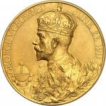 GRANDE-BRETAGNE - UNITED KINGDOMGeorges V (1910-1936). Médaille d’Or, couronnement du Roi et de la R