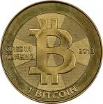 2013 Casascius 1 Bitcoin. Loaded. Firstbits 13E4jdEY. Series 2. Brass. MS-67 (PCGS).