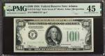 Fr. 2152-Fdgs*. 1934 $100 Federal Reserve Star Note. Atlanta. PMG Choice Extremely Fine 45.