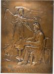 1909 (1916) Abraham Lincoln Centennial Plaque. Bronze. 73 mm x 101 mm. By J. Edouard Roine. Miller-2