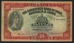 1948年印度新金山中国渣打银行10元，编号T/G2958962，F品相。The Chartered Bank of India, Australia and China, $10, 12.2.194