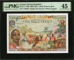 CENTRAL AFRICAN REPUBLIC. Banque Des Etats De LAfrique Centrale. 5000 Francs, 1980. P-11. PMG Choice