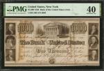 Philadelphia, Pennsylvania. Bank of the United States (3rd). 1840 $1000. PMG Extremely Fine 40.