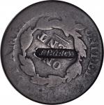 J. BAILEY in a box punch on an 1827 Matron Head large cent. Brunk-Unlisted, Rulau-Unlisted. Host coi