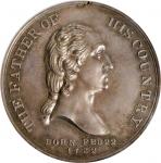 1848 Washington National Monument Medal. Musante GW-178, Baker-320A. Silver. MS-64 (PCGS).