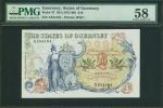 1975-80年根西银行10镑，编号A554184，PMG58