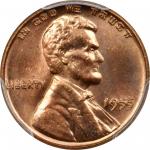 1955 Lincoln Cent. FS-101. Doubled Die Obverse. MS-64 RD (PCGS).