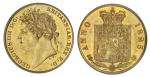 Great Britain. George IV (1820-1830). Half Sovereign, 1825. Laureate head left, rev. Crowned plain s