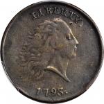 1793 Flowing Hair Cent. Chain Reverse. S-4. Rarity-3+. AMERICA, With Periods. VF-35 (PCGS). Secure H