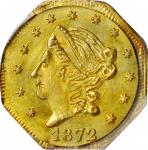 1872 Octagonal 50 Cents. BG-913. Rarity-4. Liberty Head. MS-66 (PCGS).