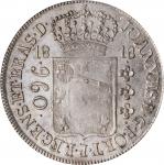 BRAZIL. 960 Reis, 1818-R. Rio Mint. Joao, Prince Regent. PCGS AU-55 Gold Shield.