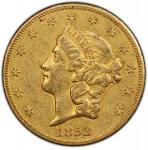 1853-O Liberty Head Double Eagle. Winter-1, the only known dies. AU-55 (PCGS). CAC.