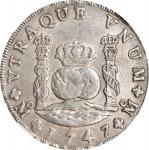 MEXICO. 8 Reales, 1747-Mo MF. Mexico City Mint. Ferdinand VI. NGC MS-61.