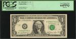 Lot of (3) Fr. 1911-K. 1981 $1 Federal Reserve Notes. PCGS Currency Very Choice New 64 PPQ. Bookends