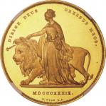 1839年英国尤娜与狮子金币 NGC PF 65