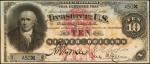 Friedberg 285. 1878 $10  Silver Certificate of Deposit. PMG Choice Uncirculated 63.