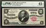 Fr. 246. 1891 $2 Silver Certificate. PMG Choice Extremely Fine 45 EPQ.
