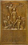 1929 Wright-Curtiss Aviation Companies Merger Commemorative Plaque. Uniface. By Jonathan M. Swanson.