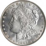 1887 Morgan Silver Dollar. MS-66 (PCGS). OGH.