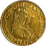 COLOMBIA. 1757-J 2 Escudos. Santa Fe de Nuevo Reino (Bogotá) mint. Ferdinand VI (1746-1759). Restrep