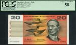 Reserve Bank of Australia, $20 (5), ND (1966), consecutive serial numbers XAD 043826/30, multicolour